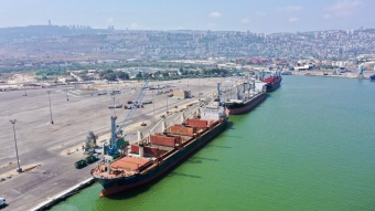 רציף קישון מזרח של נמל חיפה הגיע היום לקיבולת מירבית