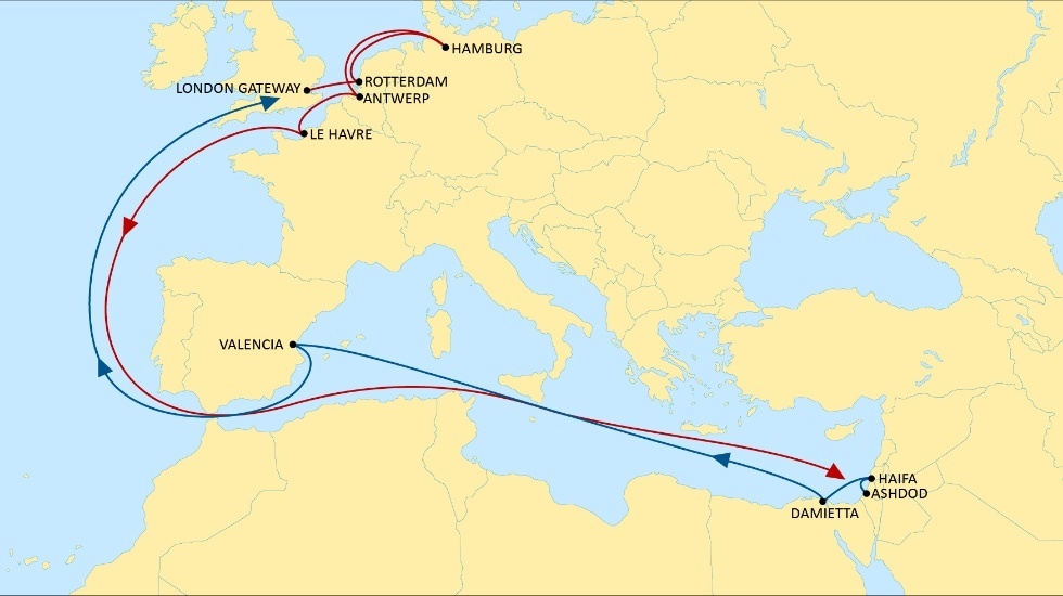 MSC משדרגת את שירות Israel Express Service בשת״פ עם צים